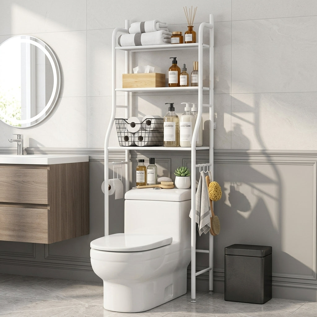 Organizador de Baño 3 Niveles🛁 Más Espacio En Segundos